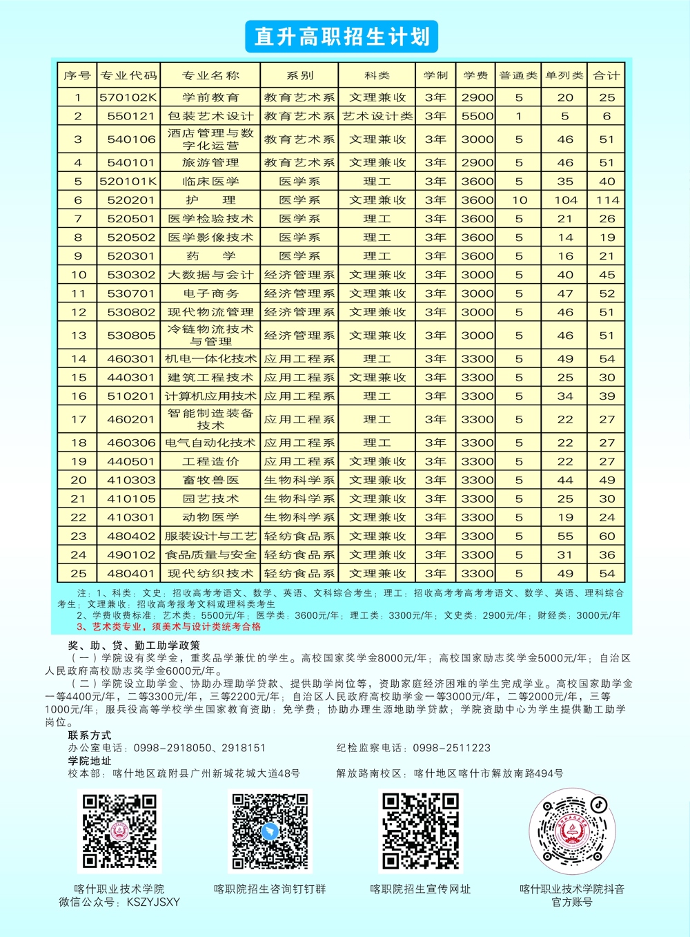 2024招生简章 -直升高招生计划